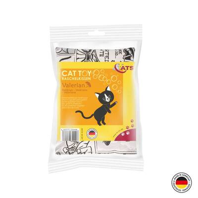 4cats Katzenspielzeug Klassik Raschelkissen mit Verpackung BA