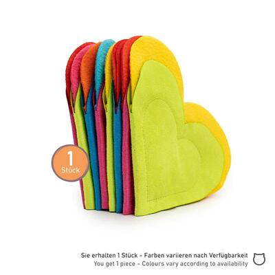 4cats Schmuseherz in Verpackung gestapelt mit Hinweis 1 Stück