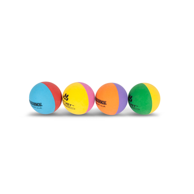 SPORTSPET Mini High Bounce Bälle Puppy - Ø 4,8 cm , 4er-Pack