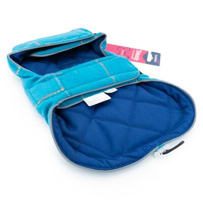 Innenansicht blaue Tweedy-Hundejacke von Doodlebone®