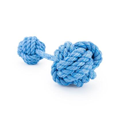 Blauer Nuts for Knots Kingsize Doppelball von Happy Pet