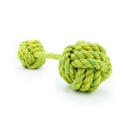 Grüner Nuts for Knots Kingsize Doppelball von Happy Pet