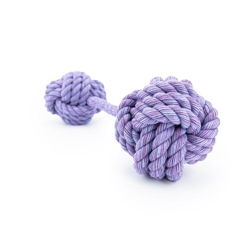 Lilaner Nuts for Knots Kingsize Doppelball von Happy Pet