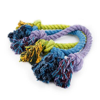 Alle 3 Farben des Nuts for Knots Kingsize Schleppseils von Happy Pet