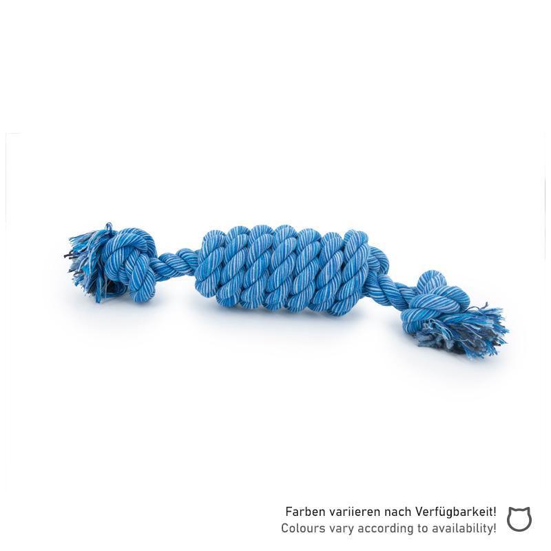 Einzelne, blaue Nuts for Knots Spule Kingsize mit Hinweis "Farben nach Verfügbarkeit!" von Happy Pet