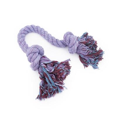 Einzelnes, lilanes Nuts for Knots Kingsize Größe L Schleppseil von Happy Pet