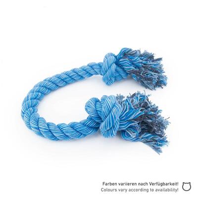 Einzelnes, blaues Nuts for Knots Kingsize Größe L Schleppseil von Happy Pet