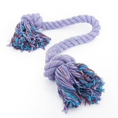 Einzelnes, lilanes Nuts for Knots Kingsize Größe XL Schleppseil von Happy Pet