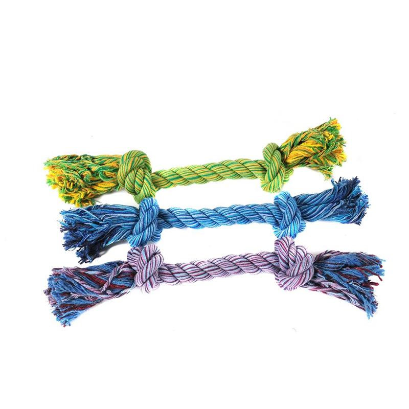 Spieltau zwei Knoten Nuts for Knots in den Farben grün, blau und lila von Happy Pet