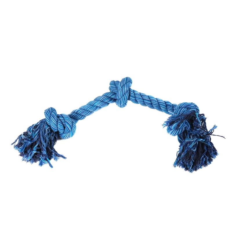 Blaues Spieltau mit drei Knoten Nuts for Knots von Happy Pet