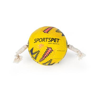 Gelb-roter Fußball Größe 3 ca. 185 mm Ø von SPORTSPET