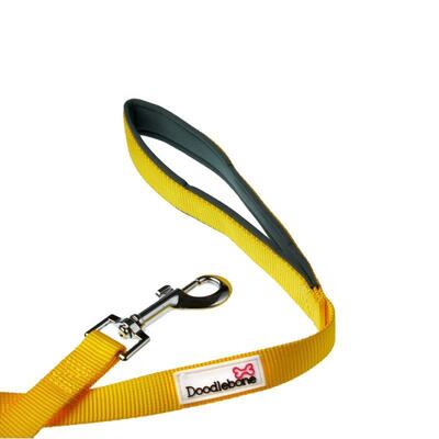 Gelbe, gepolsterte Leine Bold von Doodlebone®