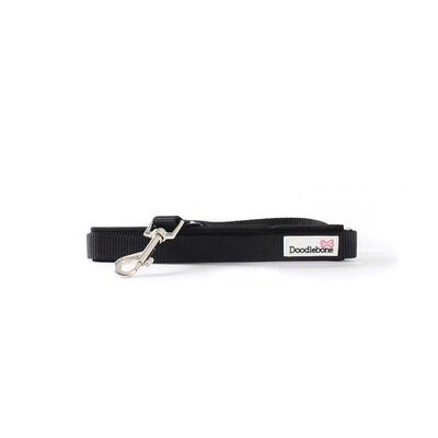 Schwarze, gepolsterte Leine Bold von Doodlebone®
