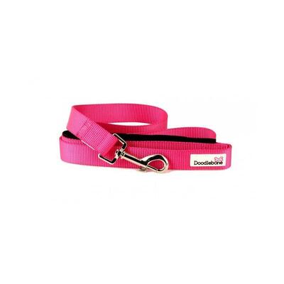 Neon-pinke, gepolsterte Leine Bold von Doodlebone®