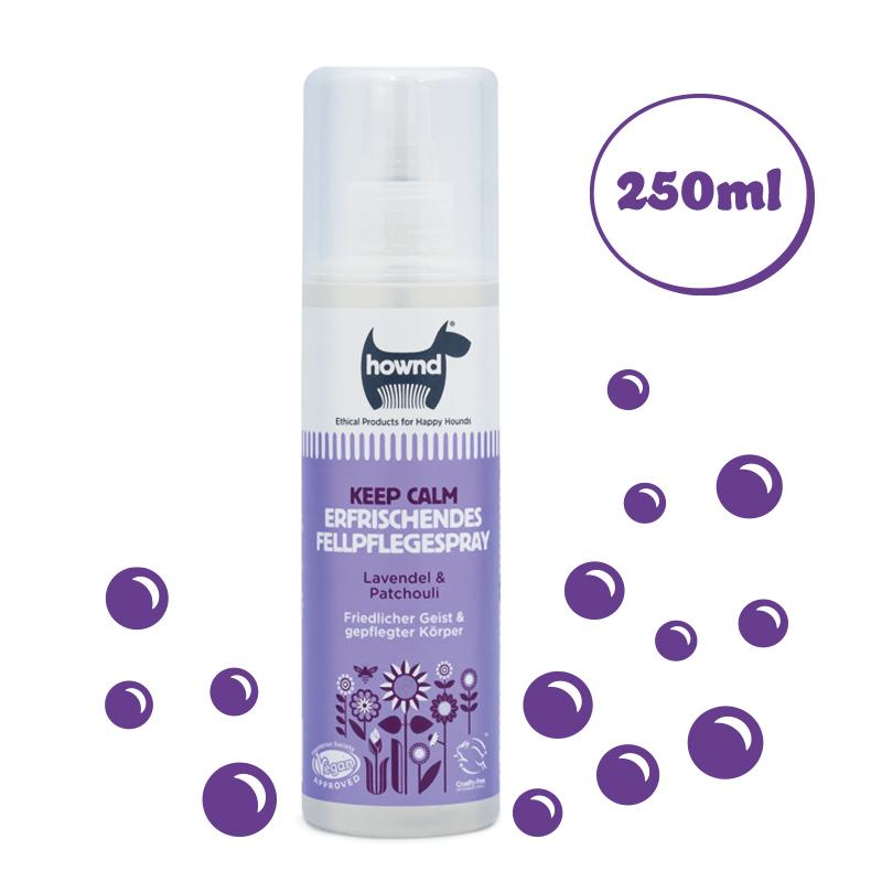 Erfrischendes Fellpflegespray Keep Calm von HOWND mit beruhigender Wirkung 250 ml