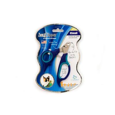 Sicherste Krallenschere für Zuhause ZenClipper von PerAnimal in den Größen XXS bis XXL blau in Originalverpackung