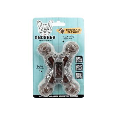 Kauspielzeug Gnosher von Happy Pet in der Geschmacksrichtung Schokolade in den Maßen 14 x 10 x 4 cm