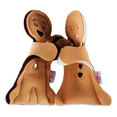 Lebkuchenpaar Lebkuchenmann und -frau umarmend von 4cats