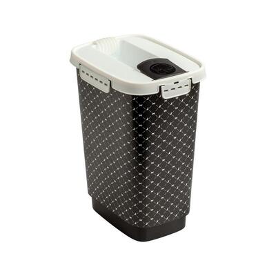 Schwarz-Weißer Futterbehälter von Rotho MyPet 10 l