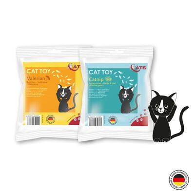 4cats Plüsch Kollektion Dreieck mit Verpackung beide Sorten