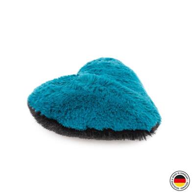 4cats Plüsch Kollektion Herz blau liegt