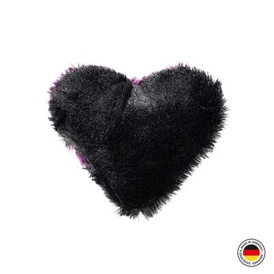 4cats Plüsch Kollektion Herz schwarz