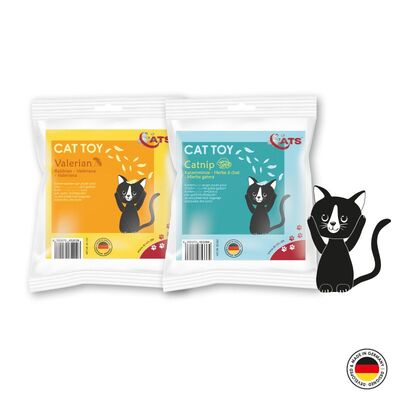 4cats Plüsch Kollektion Hexagon mit Verpackung beide Sorten