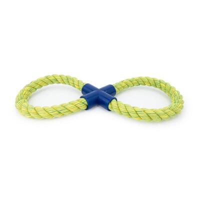 Einzelne, grüne Nuts for Knots Figur 8 von Happy Pet