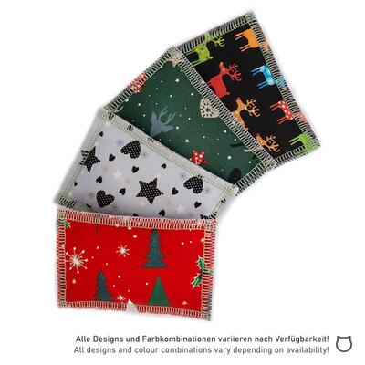 Katzenspielzeug weihnachtliche Schmusekissen von 4cats einzeln 4 Kissen gefächert