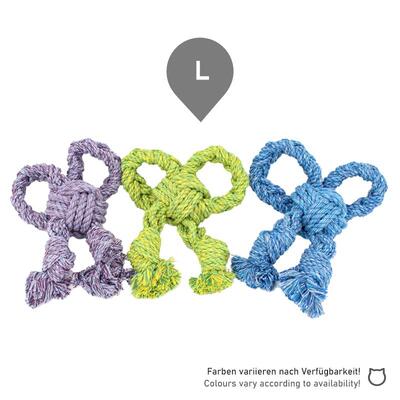 Nuts for Knots Schleife in der Größe L von Happy Pet als 3er Set mit Beschriftung