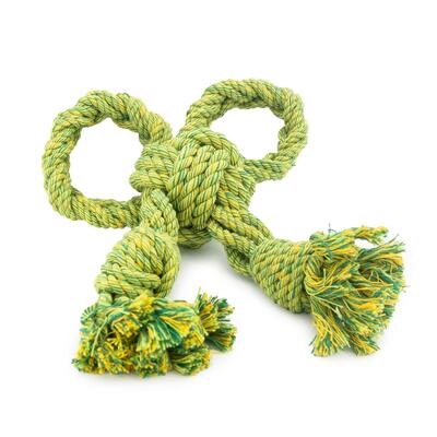 Grüne Nuts for Knots Schleife Größe L von Happy Pet