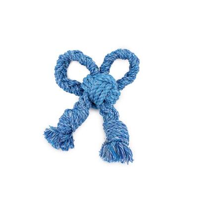 Blaue Nuts for Knots Schleife Größe S von Happy Pet