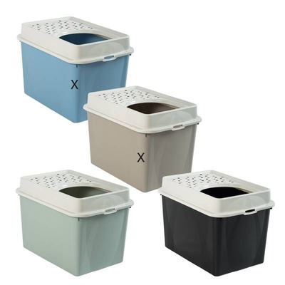 Rotho MyPet Berty ECO Katzentoilette – Einstieg oben, zwei Farben verfügbar