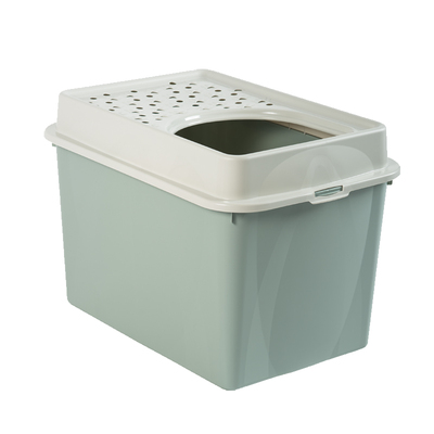 Rotho MyPet Berty ECO Katzentoilette – Einstieg oben, Farbe Mint
