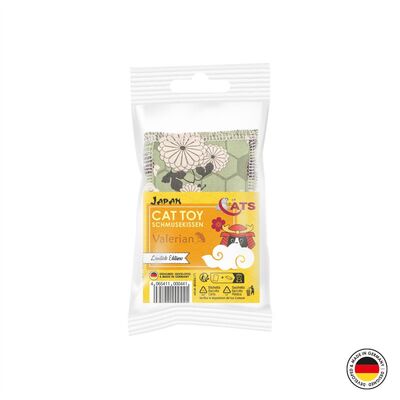 4cats Katzenspielzeug Japan Kollektion Schmusekissen Verpackung Baldrian