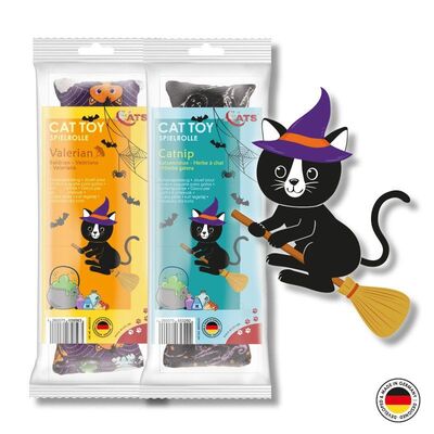 4cats Halloween Kollektion Spielrolle mit Verpackung beide