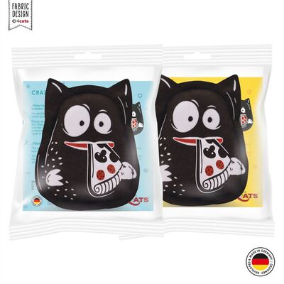 4cats Katzenspielzeug Crazy Pizza Verpackung beide Sorten