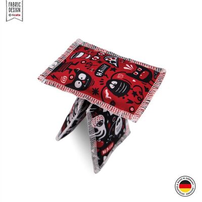 4cats Katzenspielzeug Crazy Raschelkissen aufgebaut oben