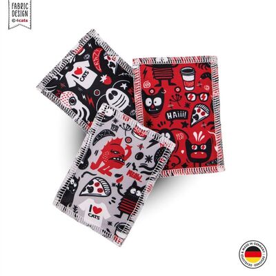 4cats Katzenspielzeug Crazy Raschelkissen alle Designs ausgelegt