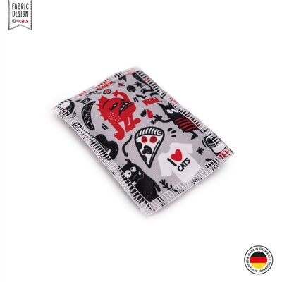 4cats Katzenspielzeug Crazy Raschelkissen grau quer