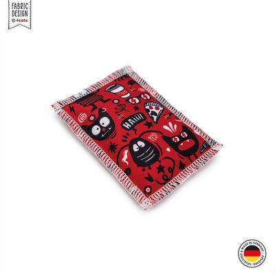 4cats Katzenspielzeug Crazy Raschelkissen rot quer