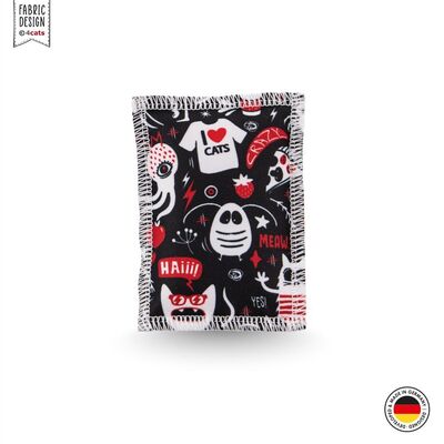 4cats Katzenspielzeug Crazy Schmusekissen schwarz einzeln