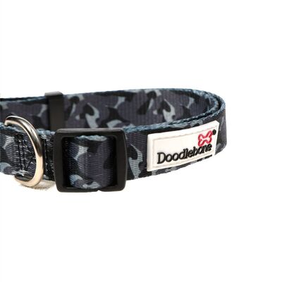 Doodlebone Bold Hundehalsband Tarn Grau Schnalle