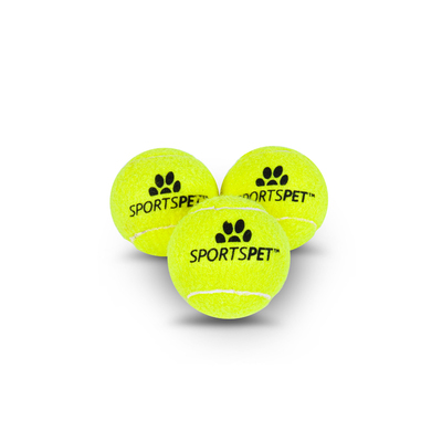 Alternative view of SPORTSPET Tennis Bounce Bälle – 3er Set, Ø 65 mm - ohne Quietscher