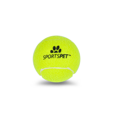 SPORTSPET Tennis Bounce Bälle – 3er Set, Ø 65 mm - ohne Quietscher