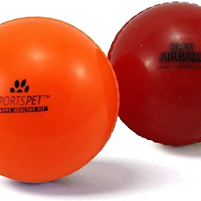 SPORTSPET AIRBALLS - 70 mm - 2 Bälle Rot & Orange