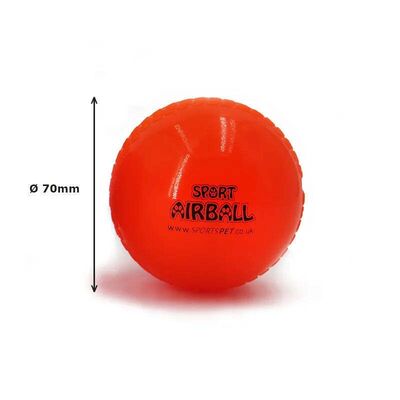 SPORTSPET AIRBALLS - 70 mm einzelner Ball Rot mit Maßangabe