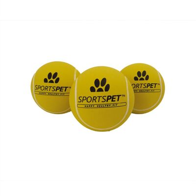 SPORTSPET Tennis Bounce Bälle lose 3er Set 65 mm