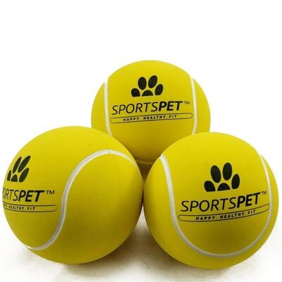 SPORTSPET Tennis Bounce Bälle nah lose 3er Set 65 mm