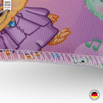 Katzen-Schmusekissen aus der 4cats Monster-Kollektion, Nahaufnahme der Naht